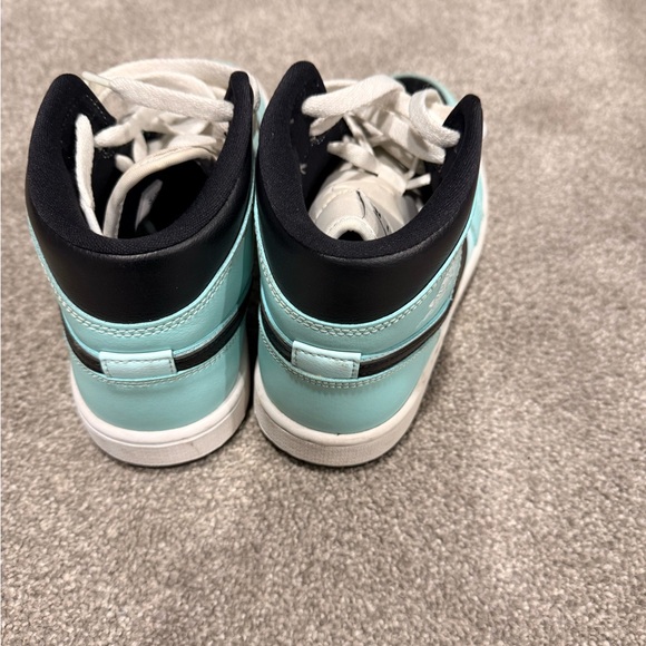 Nike Air Sneakers - Black, White, and Aqua - Picture 3 of 4